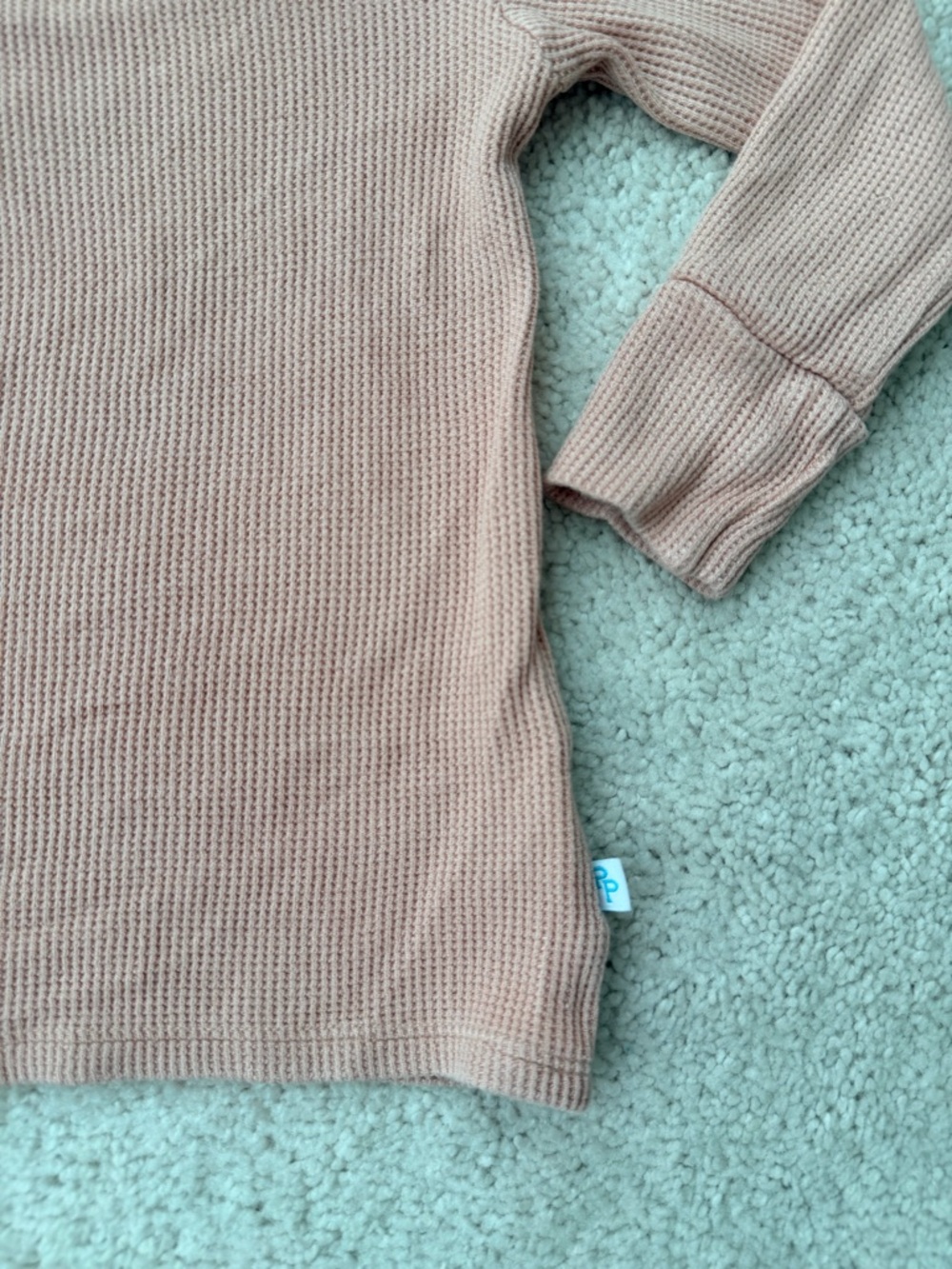 Posh Peanut Dusty Rose Waffle Knit Pajama Set - Picture 4 of 14